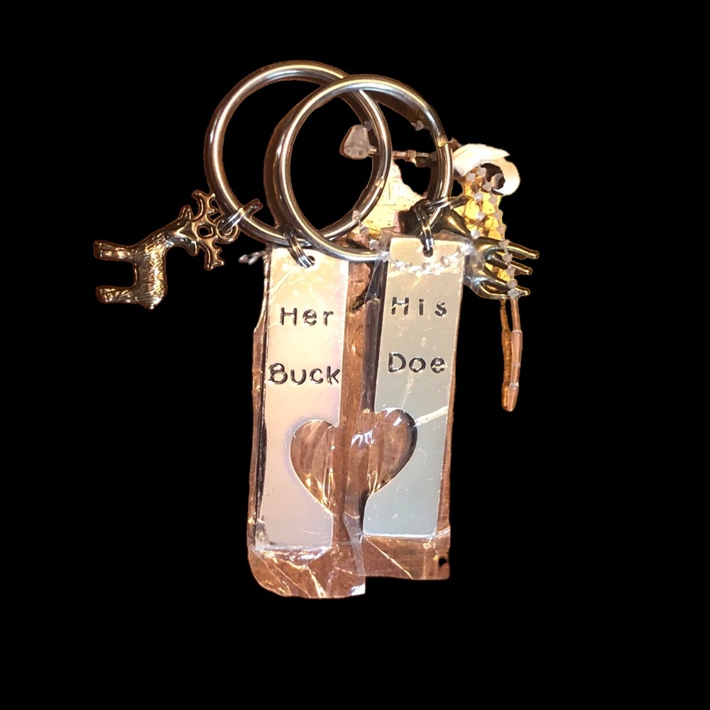 Couple Deer Lover Keychain NWOT